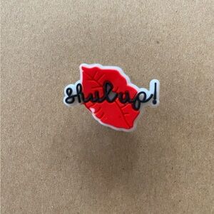 🐊6/$12🐊 Shut Up Lips Mean Girls ShoeCharm, Croc Charm